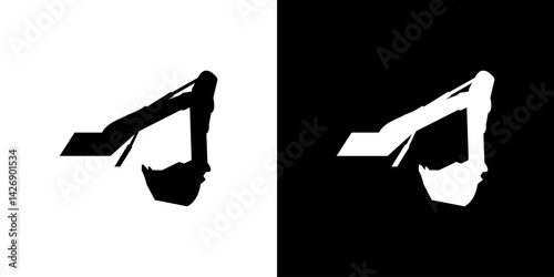excavator scratch vector logo