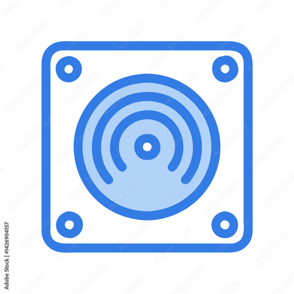 Blue network symbol, wifi, connection signal, wireless icon Blue network symbol, wifi, connection signal, wireless icon