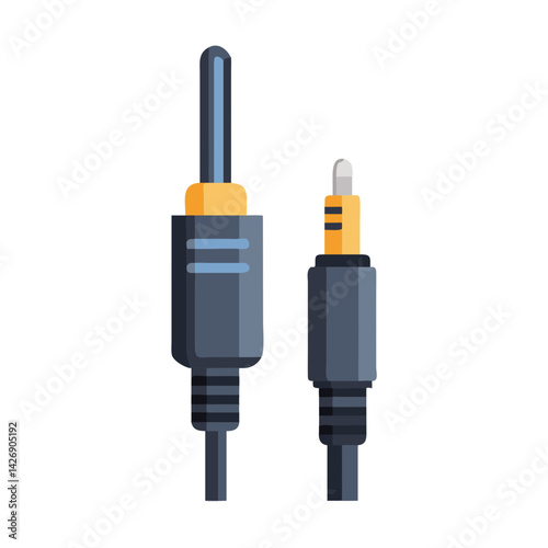 Audio Jack Cables, 3.5mm and 6.35mm Plugs
