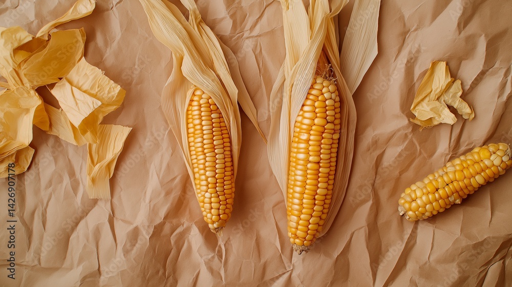 ripe corn in the garden