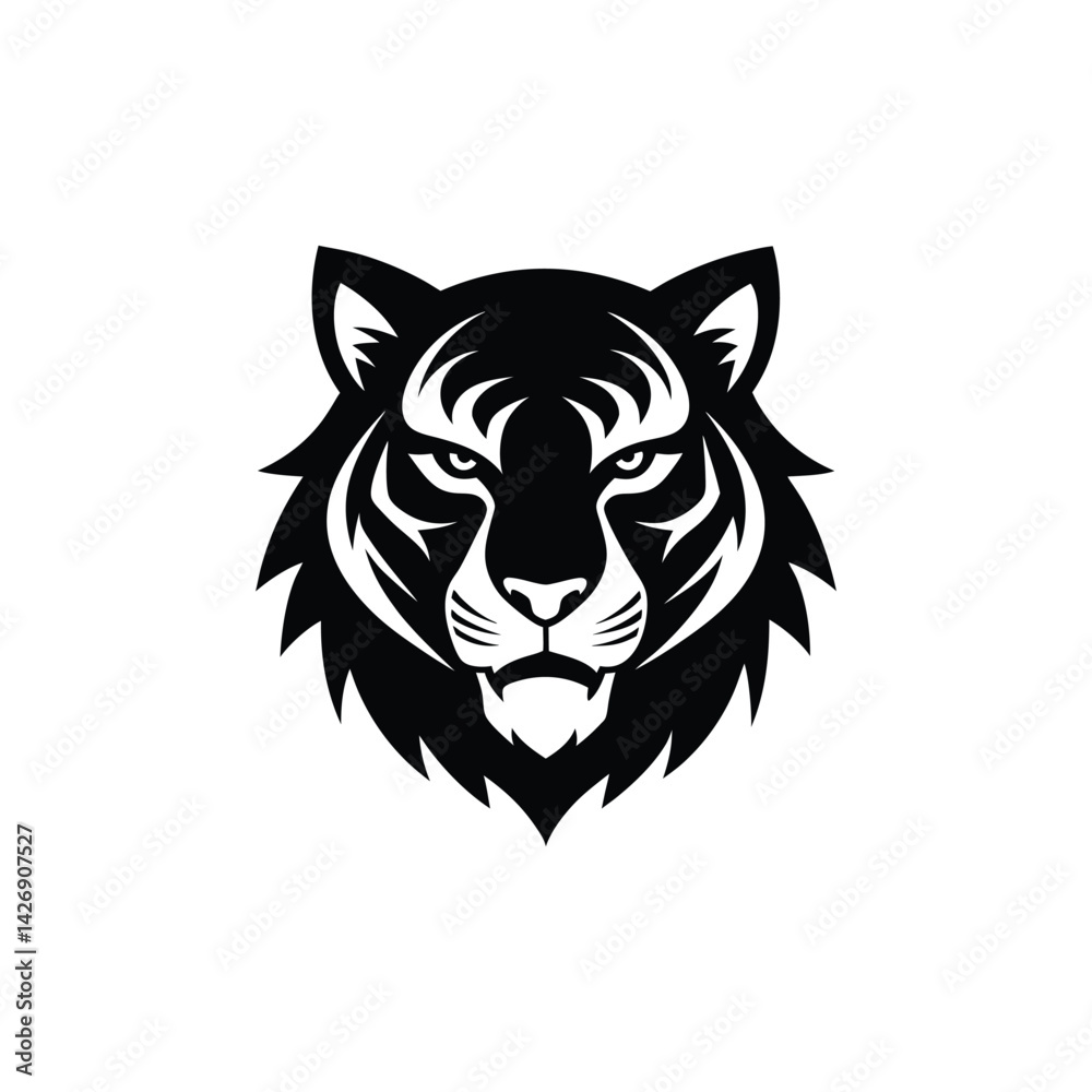 Fototapeta premium tiger head vector