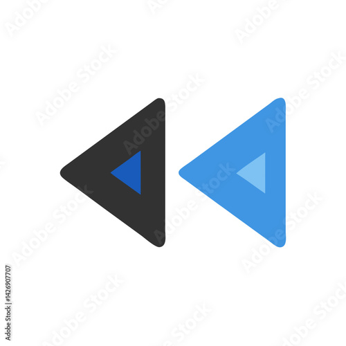 Rewind Arrow Icon: Backwards Multimedia, Blue, Black, Direction Free Download Rewind Arrow Icon: Backwards Multimedia, Blue, Black, Direction - GFXLoad