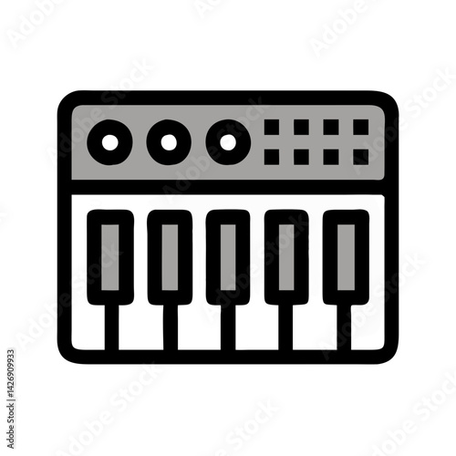 Network Switch Illustration with Unique Brushstroke Paint Effect
