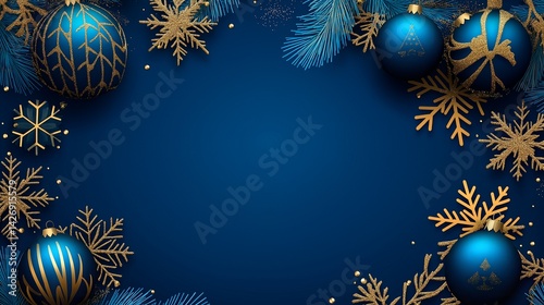 Obraz na płótnie christmas background with christmas decorations. new year and christmas theme w salonie
