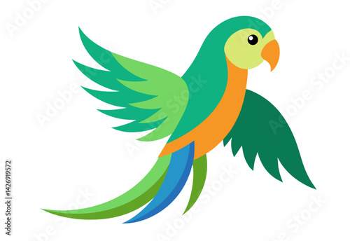 illustration of a parrot