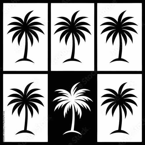 set of palms