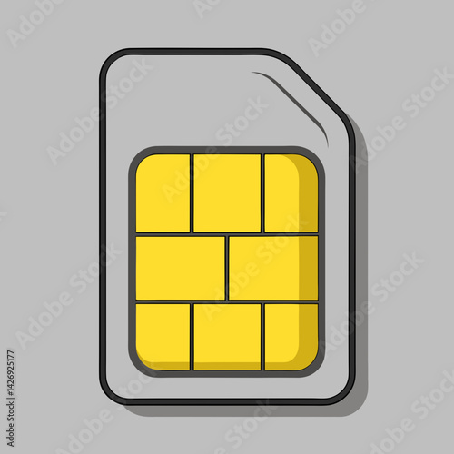 sim card isolated on white