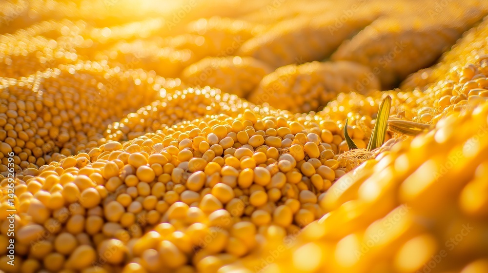 corn cob in the sun.
