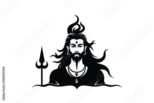 shiva with a sword