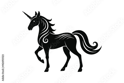 horse silhouette vector