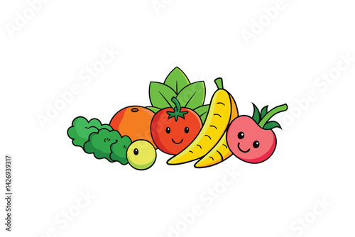 vector illustration of a strawberry