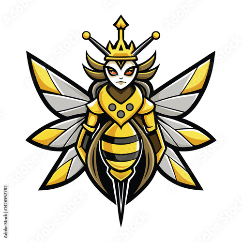 Stylish Queen Bee in Gold and Black