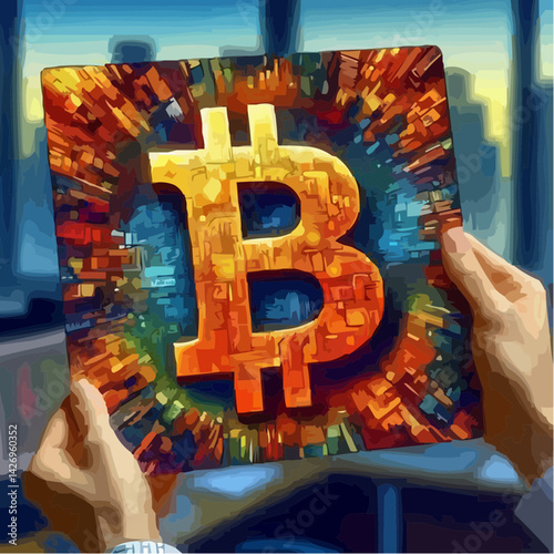 
representation of a bitcoin coin with a transparent background 62