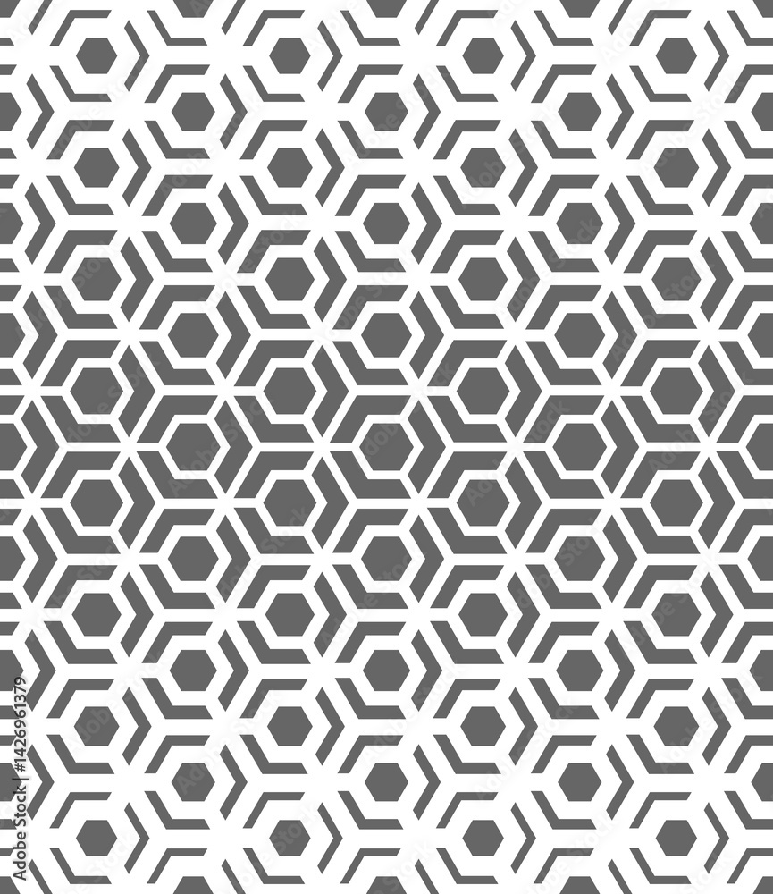 Seamless geometric pattern. Modern vector background with hexagons. Seamless geometric pattern. Modern vector background with hexagons.