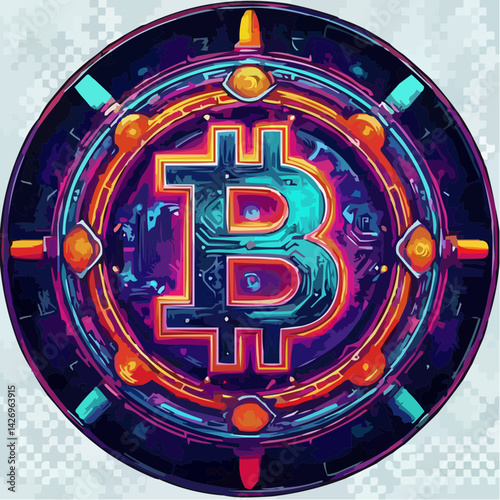 
modified biticoin image with visual details 31