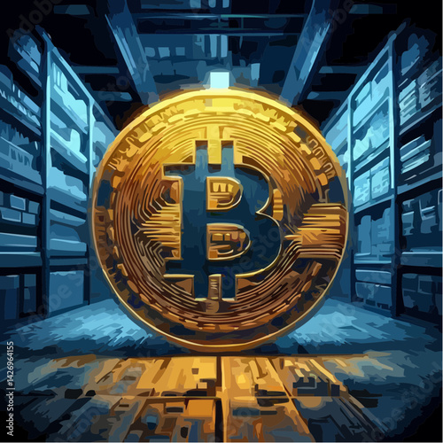 
modified biticoin image with visual details 13
