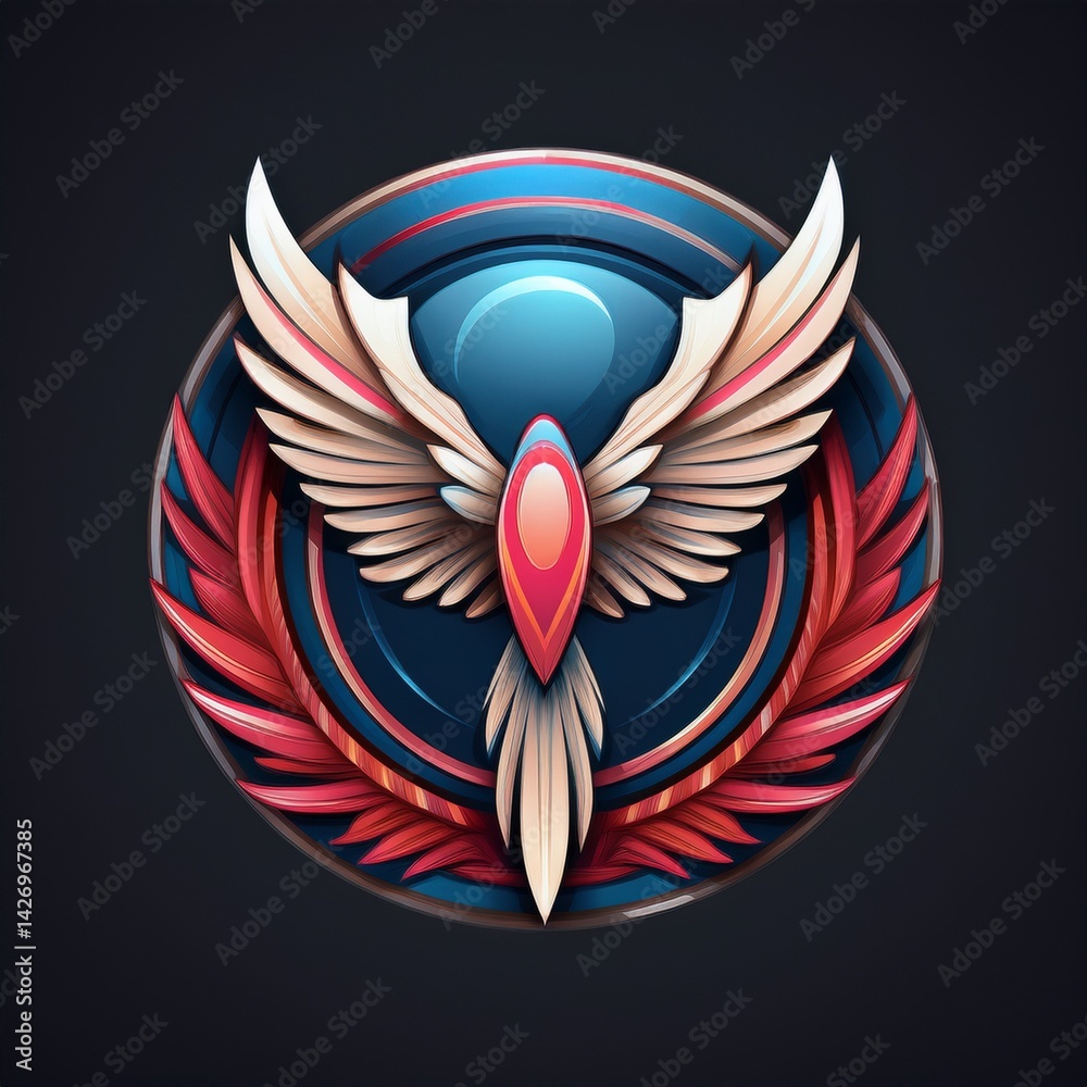 Obraz premium airline logo with wings 