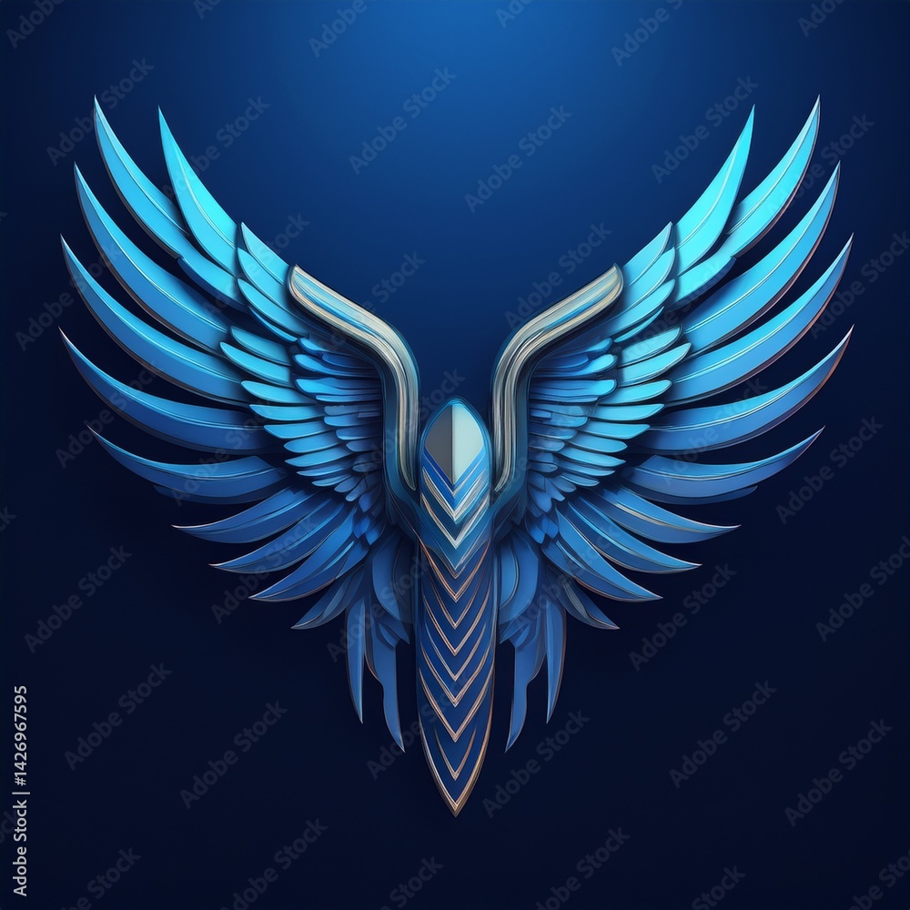 Obraz premium airline logo with wings 