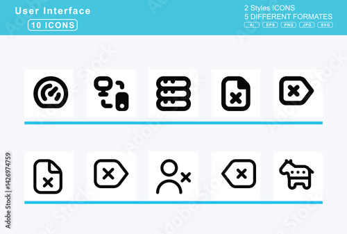 Set of 5 rounded user interface icons,cursor, text, d, dart, dashboard