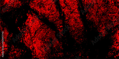 Old vintage distressed bright red paper illustration. Limestone textured background. Rich red background texture, marbled stone or rock texture. concrete crack, scratches wall texture.