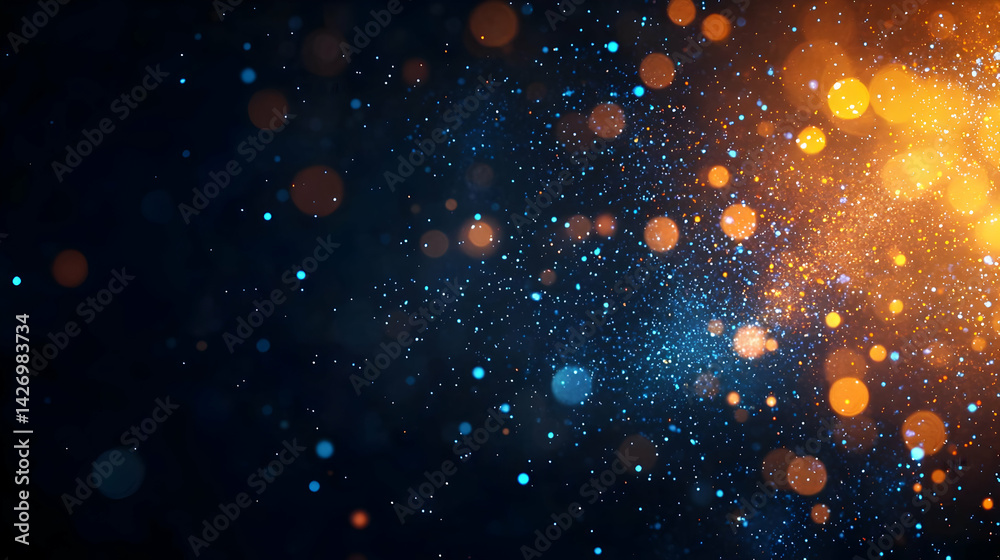 Fototapeta premium Abstract Bokeh Background With Glitter Effect