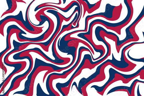 Special liquid background colors, white, blue and red