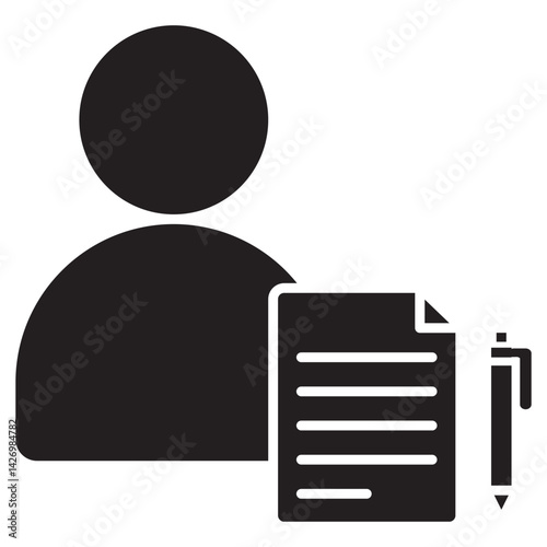Copywriter icon, Words That Sell Expert Copywriting Services, Crafting Compelling Copy That Converts, vector