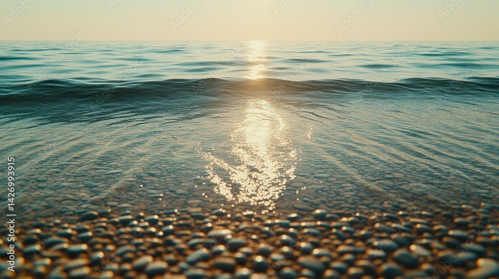 Obraz premium Coastal sunrise tranquility