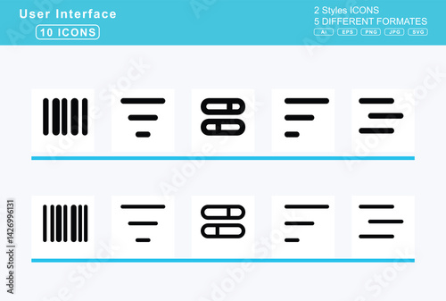 Set of 5 rounded user interface icons,bank, barber, shop, barcode, read, scan