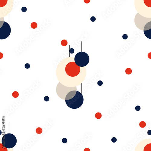 Seamless abstract geometric pattern. Vector Illustration.