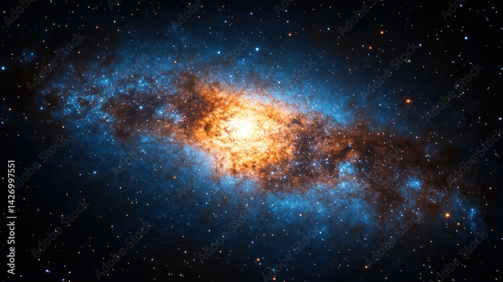 Fototapeta premium Cosmic nebula expanse