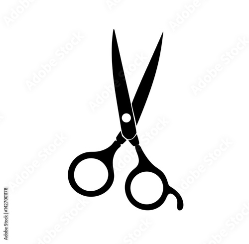 Hair cutting scissors icon