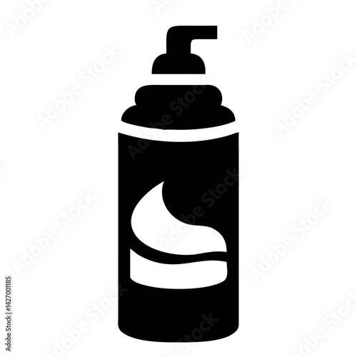 Shaving foam canister icon 