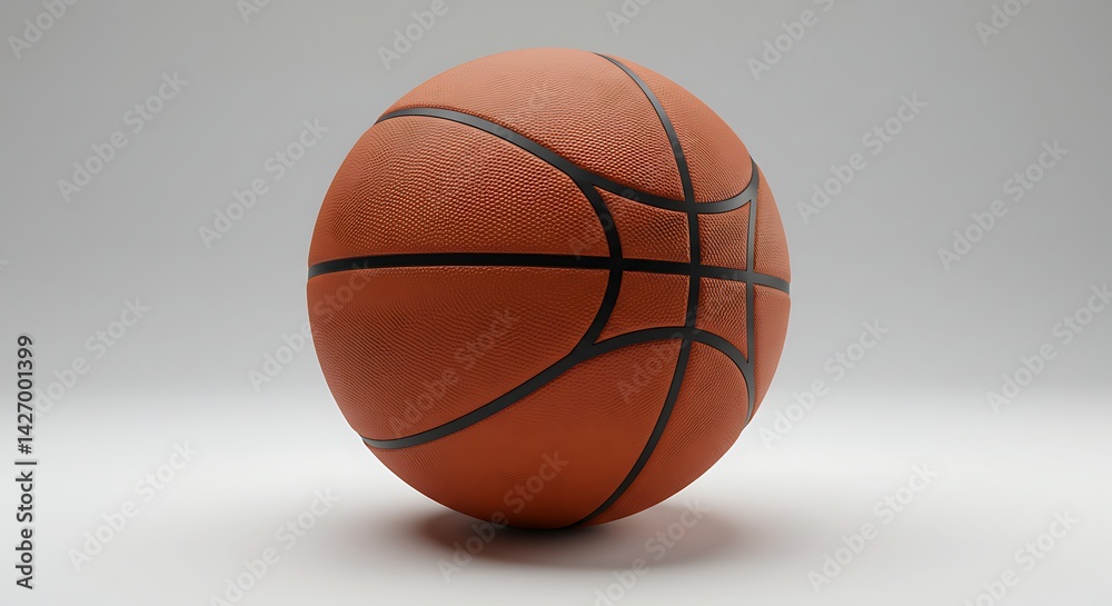 Fototapeta premium A realistic basketball surface, soft shadow underneath 