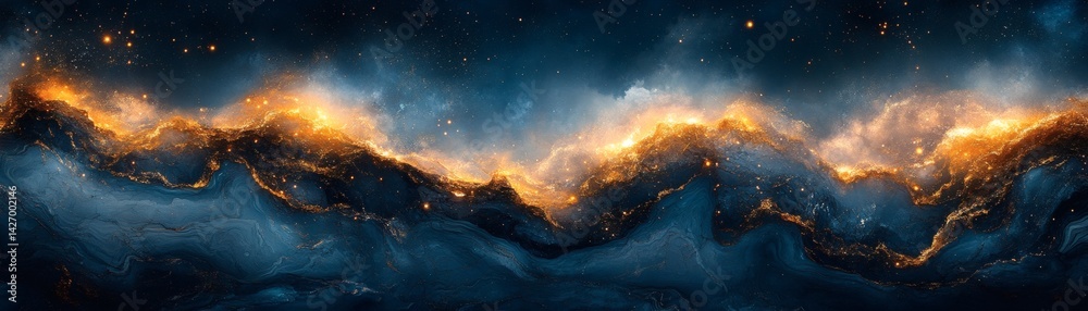 Fototapeta premium Captivating celestial vista showcasing a mesmerizing nebula