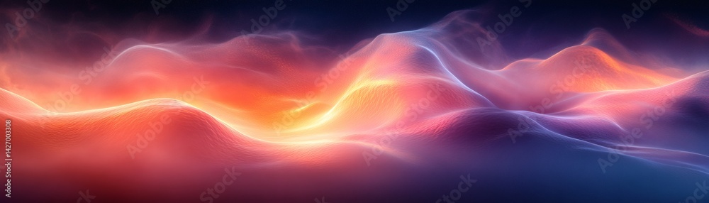 Obraz premium An abstract and colorful smoky design with vibrant and dynamic forms
