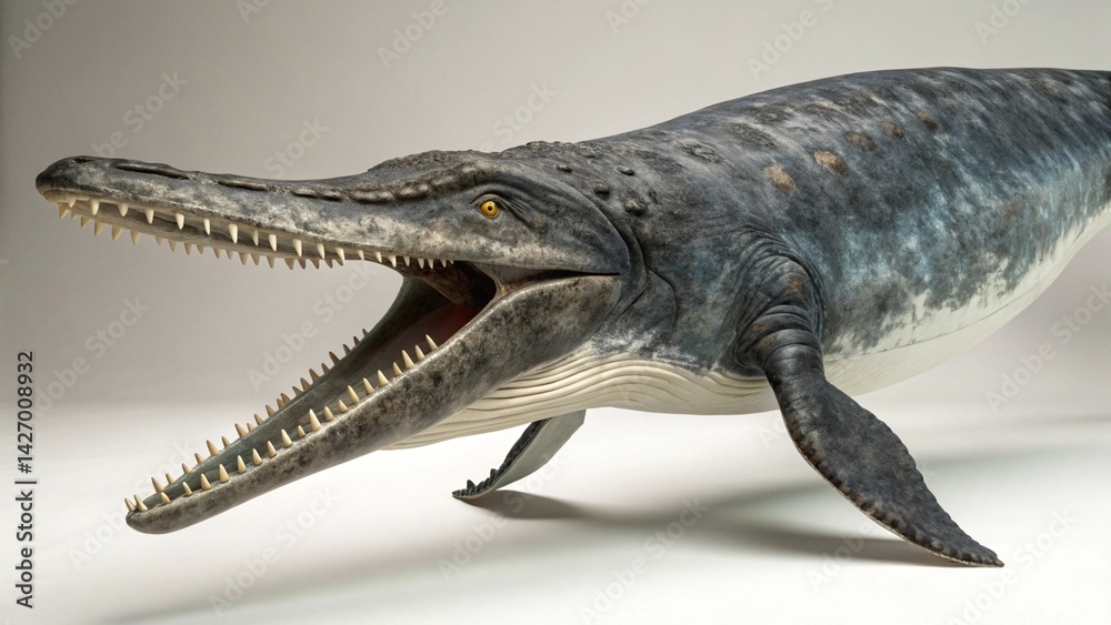Obraz premium Basilosaurus on studio background 