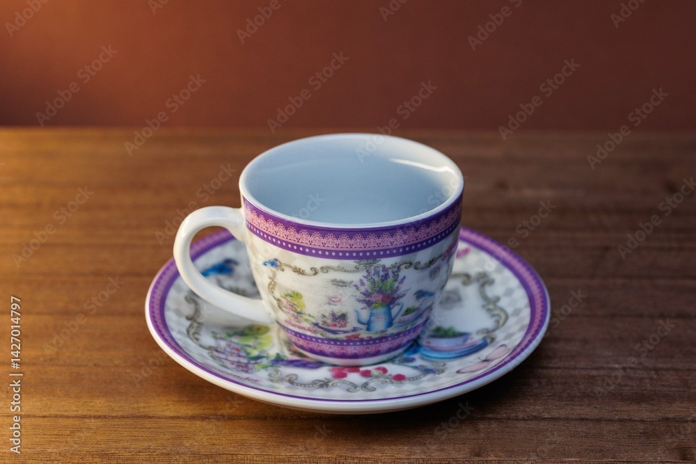 Fototapeta premium cup of coffee with beans