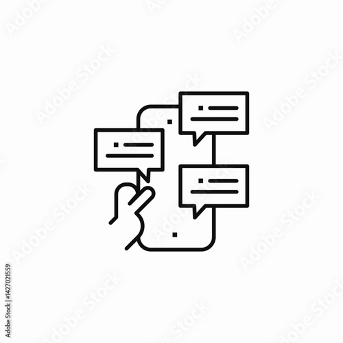 chat bubbles icon sign vector