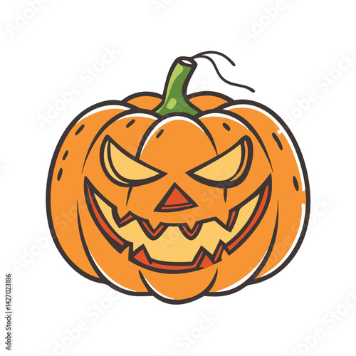cackling jack o lantern icon, cackling jack o lantern vector illustration-simple illustration of cackling jack o lantern, perfect for cackling jack o lantern logos and icons