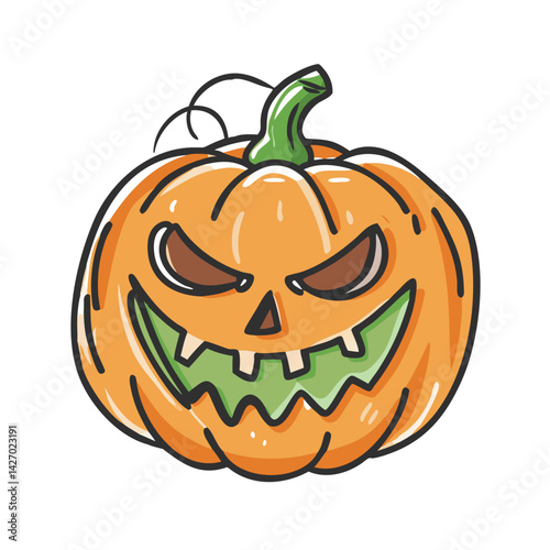 cackling jack o lantern icon, cackling jack o lantern vector illustration-simple illustration of cackling jack o lantern, perfect for cackling jack o lantern logos and icons