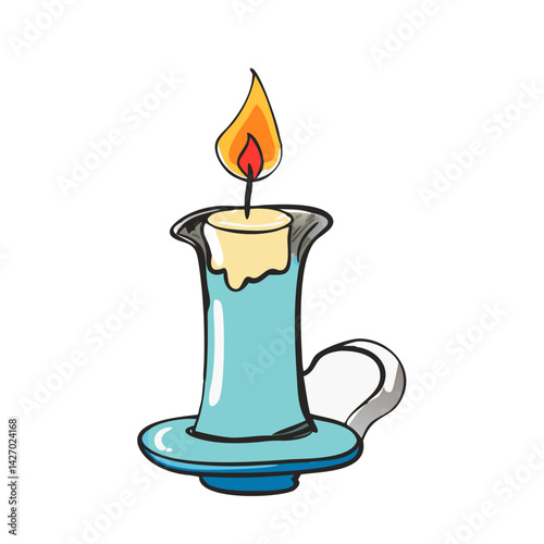 candle holder icon, candle holder vector illustration-simple illustration of candle holder, perfect for candle holder logos and icons