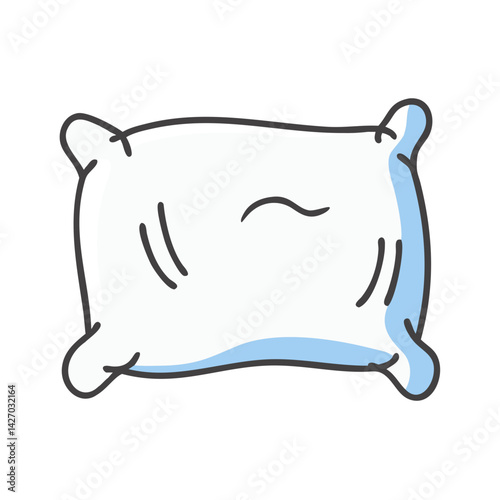 comforting pillow icon, comforting pillow vector illustration-simple illustration of comforting pillow, perfect for comforting pillow logos and icons