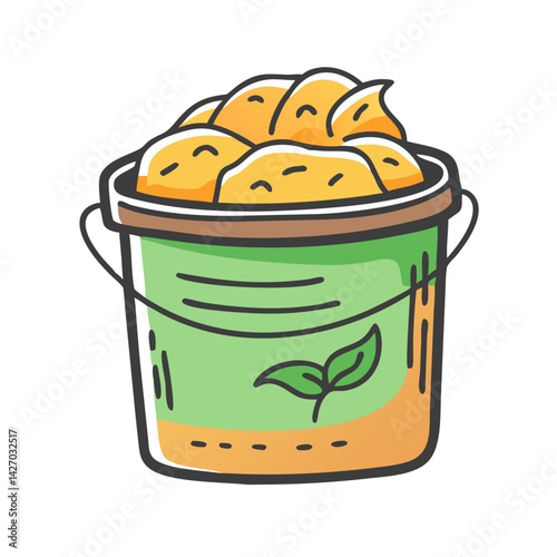 compost bin icon, compost bin vector illustration-simple illustration of compost bin, perfect for compost bin logos and icons