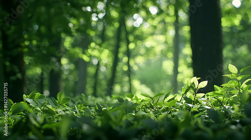 Green Forest Sunlight Path Nature