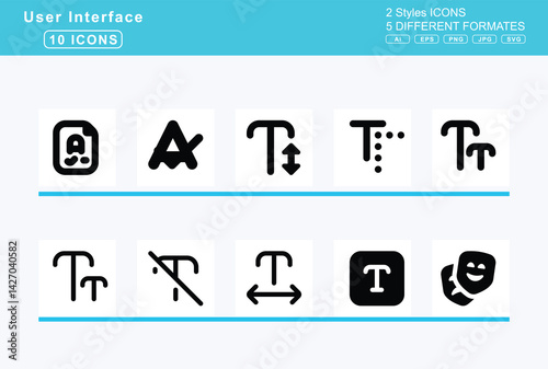 Set of 5 solid user interface icons,tennis, terminal, terrace, test, tube
