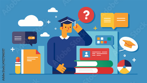 A presentation on the potential consequences of mismanaging credit cards and how to build a healthy credit score during college.. Vector illustration