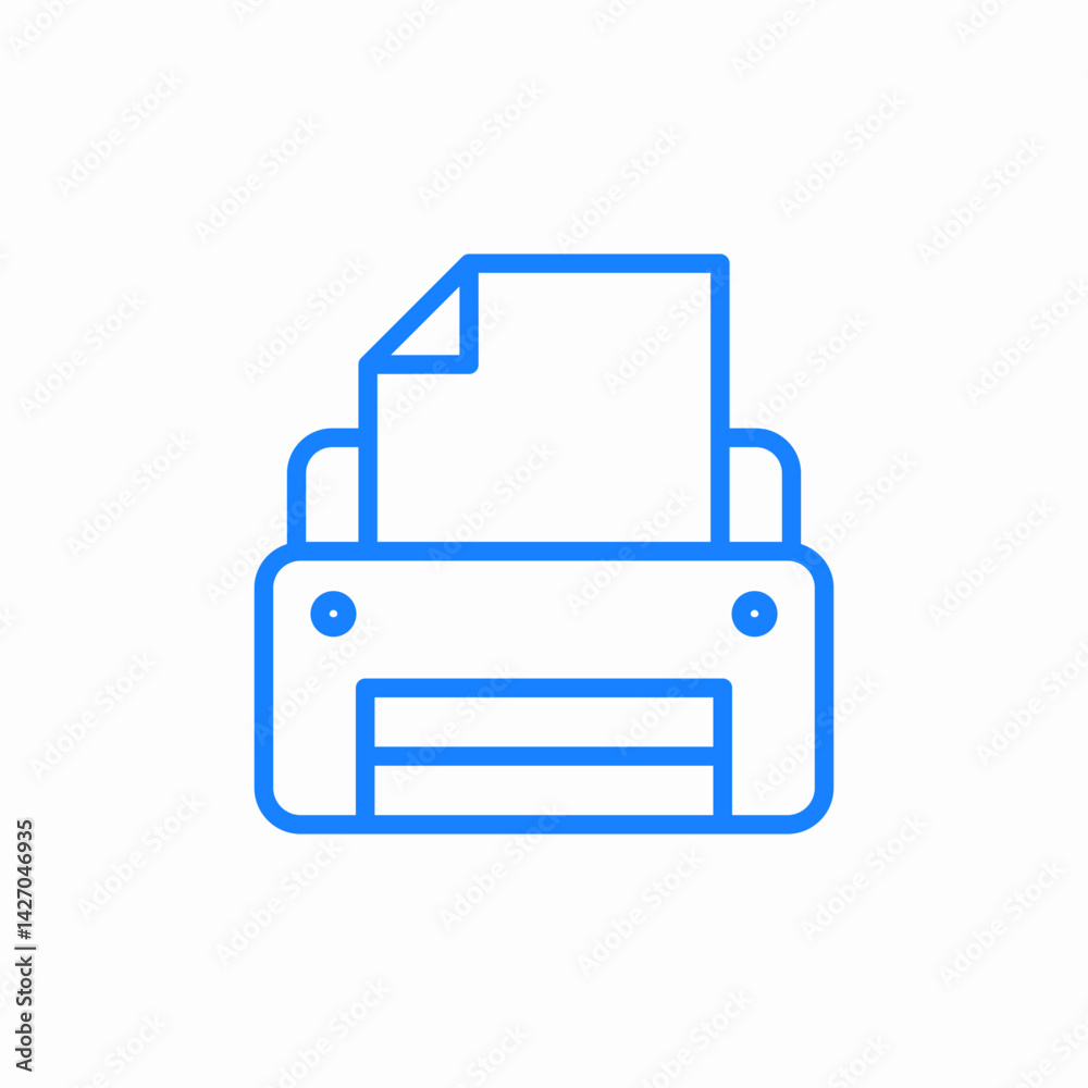 office printer icon sign vector office printer icon sign vector