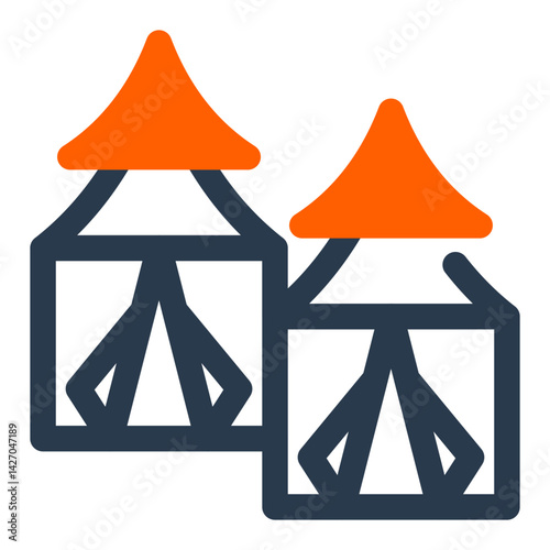 Twin Hajj Tents at Mina