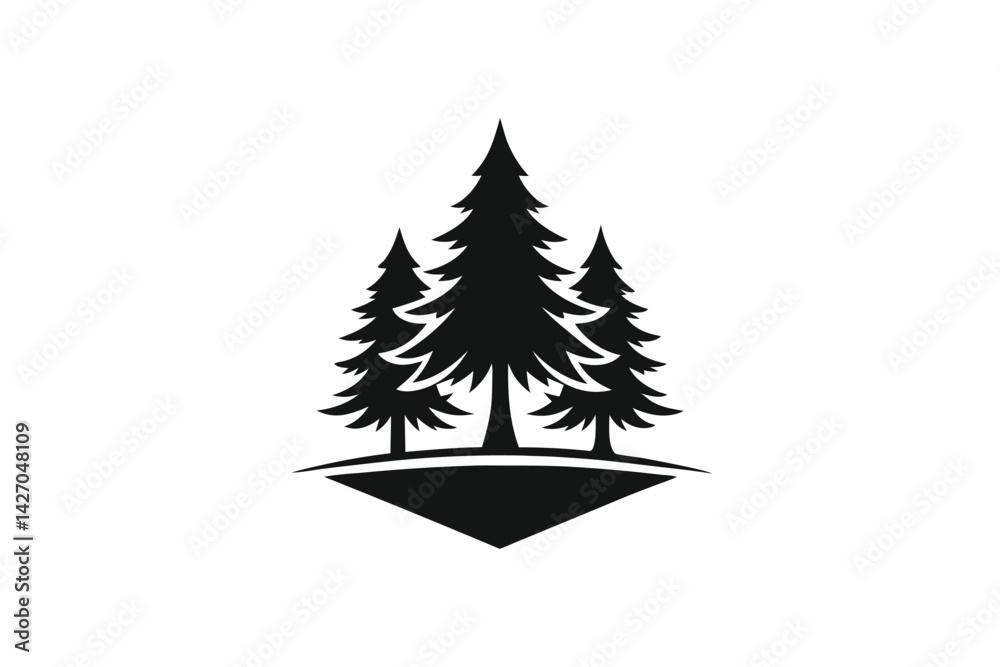 Fototapeta premium christmas tree icons